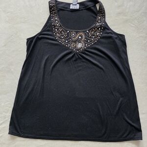 NWD New Woman Design Plus Embellished Tank Top